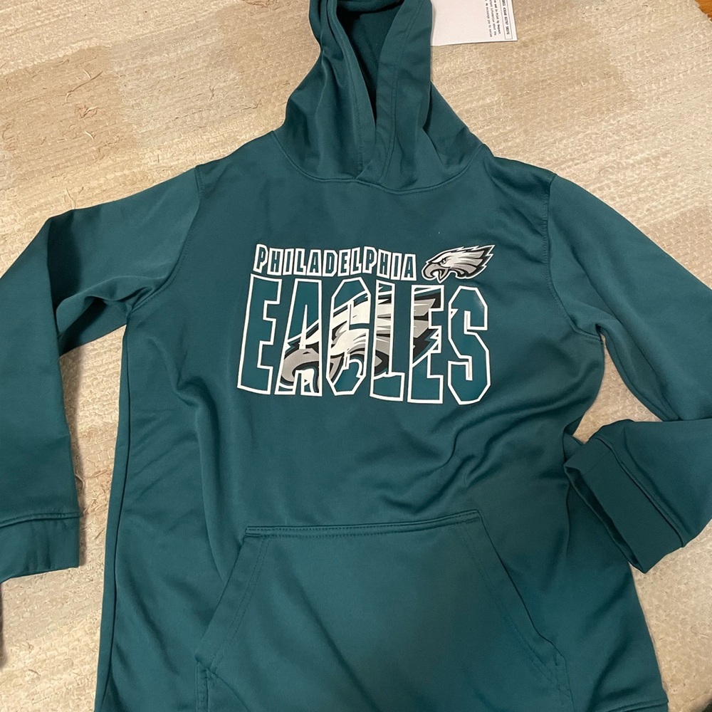 Philadelphia Eagles Teal NFL Team Hoodie XL 16/18
